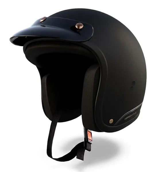 Casco Abierto V10 Fluid Vertigo Negro Mate