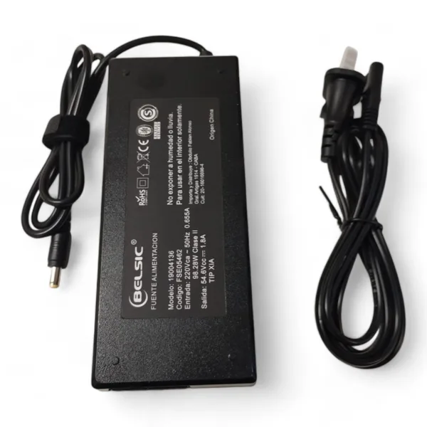 Cargador Monopatín Eléctrico 48v 1.8 Amps Ficha Jack