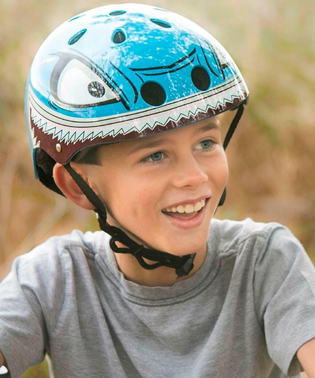 Casco Infantil Hornit Bici Monopatin Skate Luz Trasera