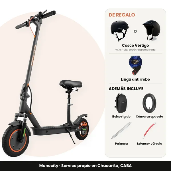 HoneyWhale M2 MAX-B con asiento - Casco y Linga de regalo