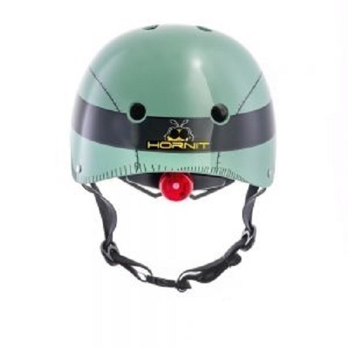 Casco Infantil Hornit Bici Monopatin Skate Luz Trasera