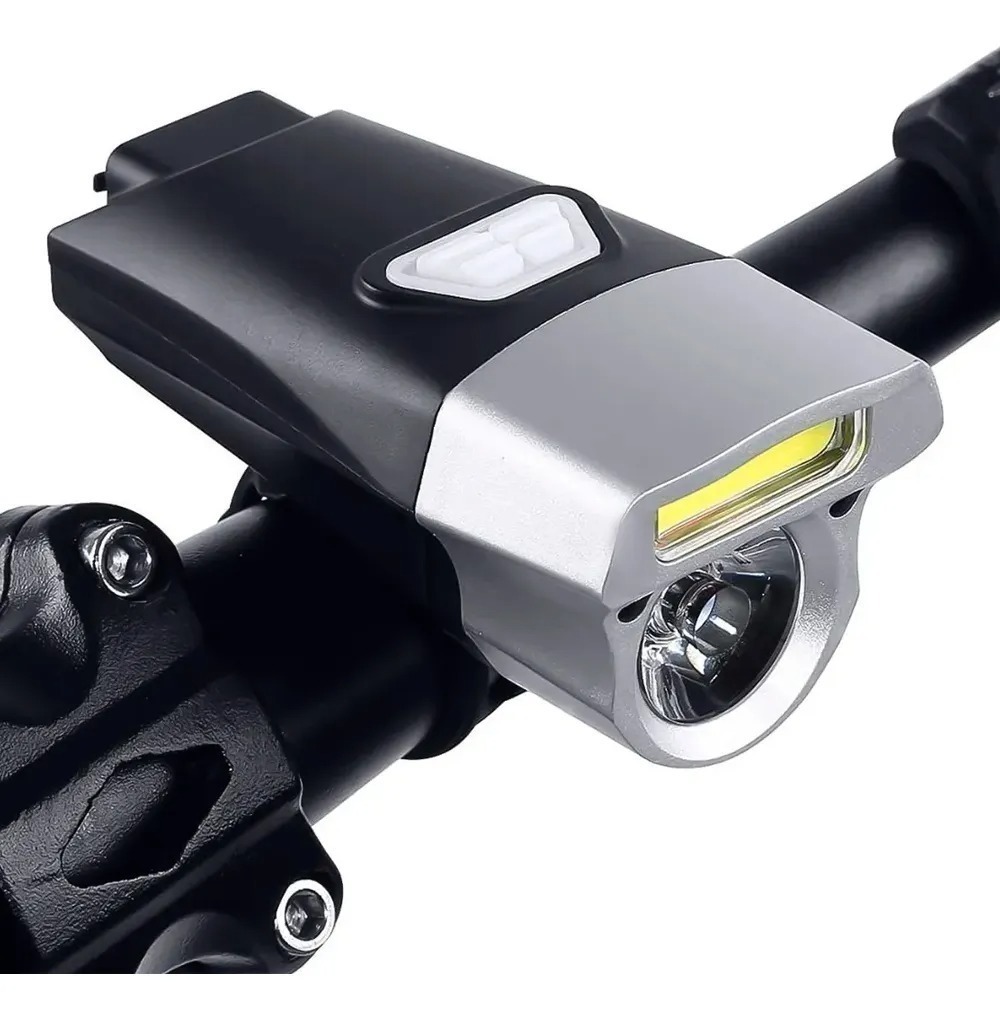 Luz Delantera Monopatin Led Doble 360 Lumenes Recargable Usb
