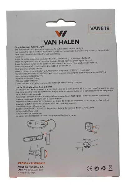 Luz De Giro Inalámbrica Van Halen