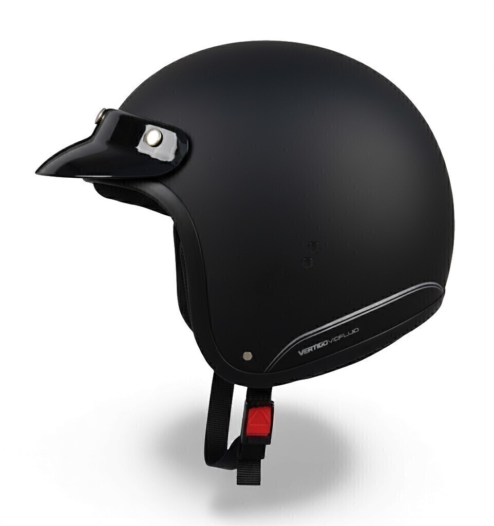 Casco Abierto V10 Fluid Vertigo Negro Mate