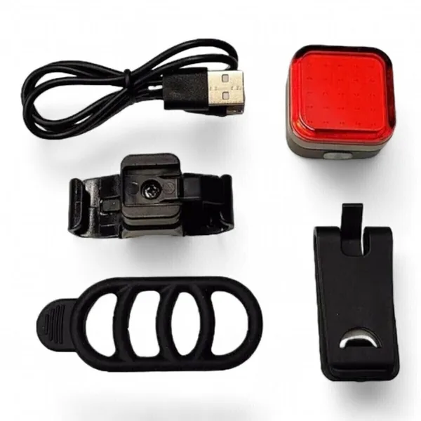 Luz Led Trasera Bicicleta Carga Usb 18 Lumens Van Halen