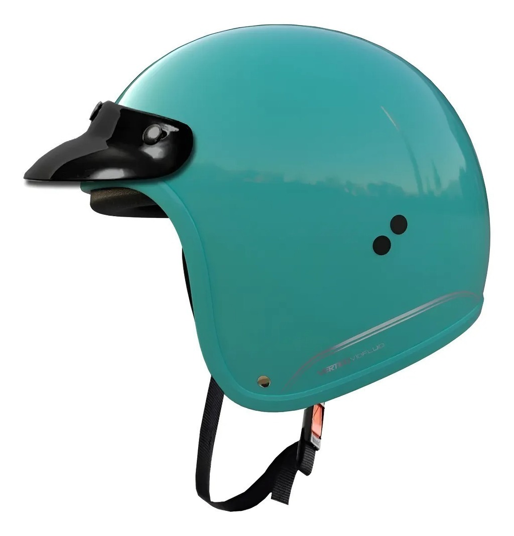 Casco Abierto Con Visera Vertigo V10 Celeste